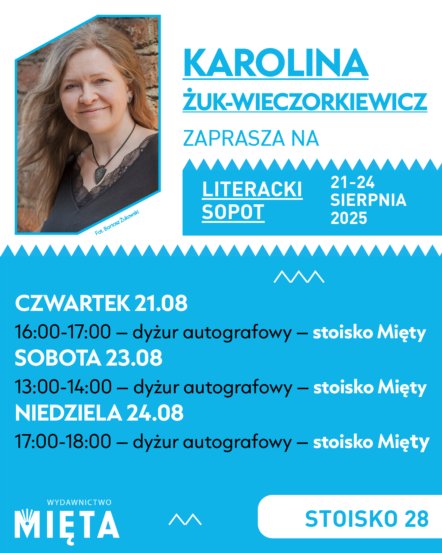 Literacki Sopot i dyżur autografowy z Miętą